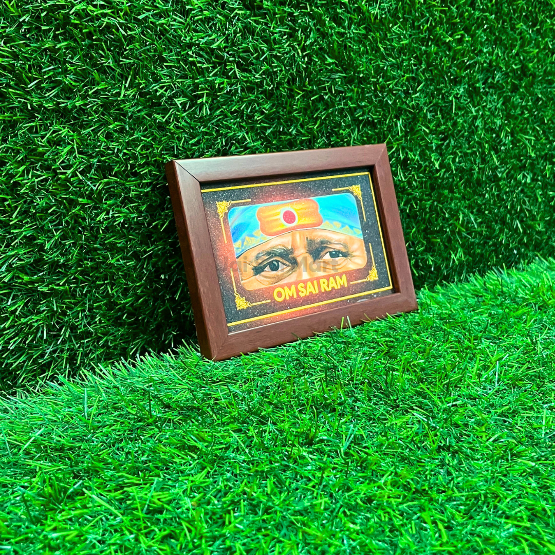 Shirdi Sai Baba Blessing Eye Photo Frame [A6 Size – 6 x 4 Inch]