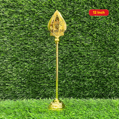 Pure Brass Lord Murugan Vel [4 / 6 / 9 / 12 Inch]