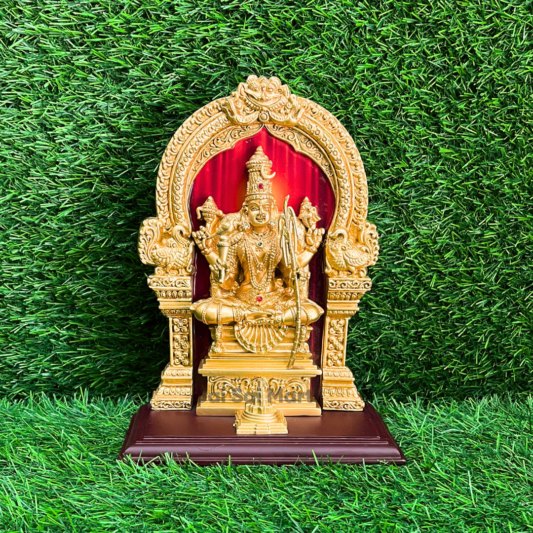 Sri Kanchi Kamakshi Amman With Thiruvachi PolyResin Idol Statue [10 Inch]