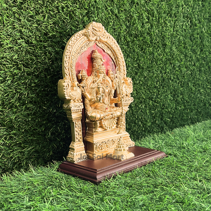 Sri Kanchi Kamakshi Amman With Thiruvachi PolyResin Idol Statue [10 Inch]