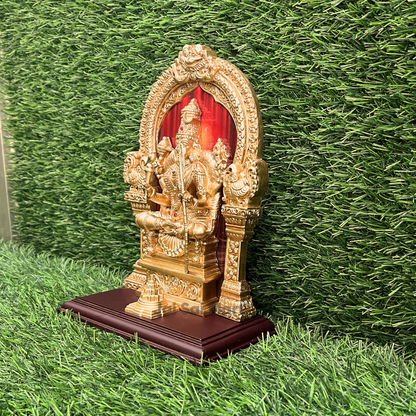 Sri Kanchi Kamakshi Amman With Thiruvachi PolyResin Idol Statue [10 Inch]