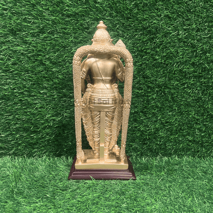 Lord Pathumalai Murugan Golden Color PolyResin Idol Statue [7 / 10 / 13 Inches]