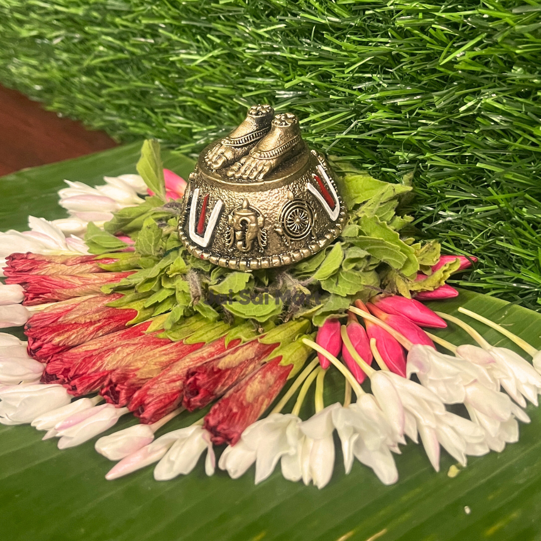 Lord Venkateswara Charan Paduka Car Dashboard Idol [2 x 2 Inch]
