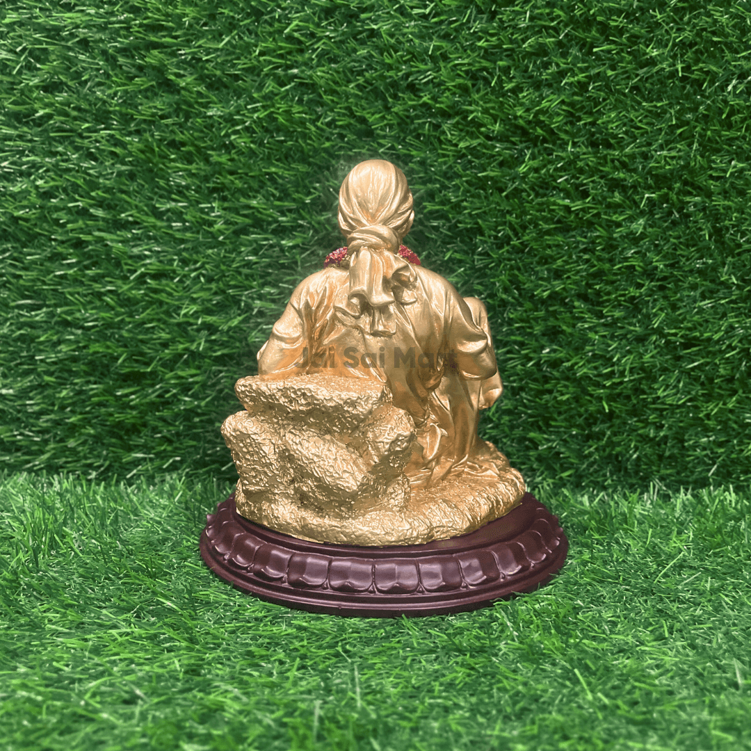 Lord Sai Baba Golden Color PolyResin Idol Statue [8 Inches]