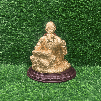 Lord Sai Baba Golden Color PolyResin Idol Statue [8 Inches]